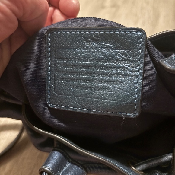 Leather Bucket mini drawstring bag - Picture 4 of 4